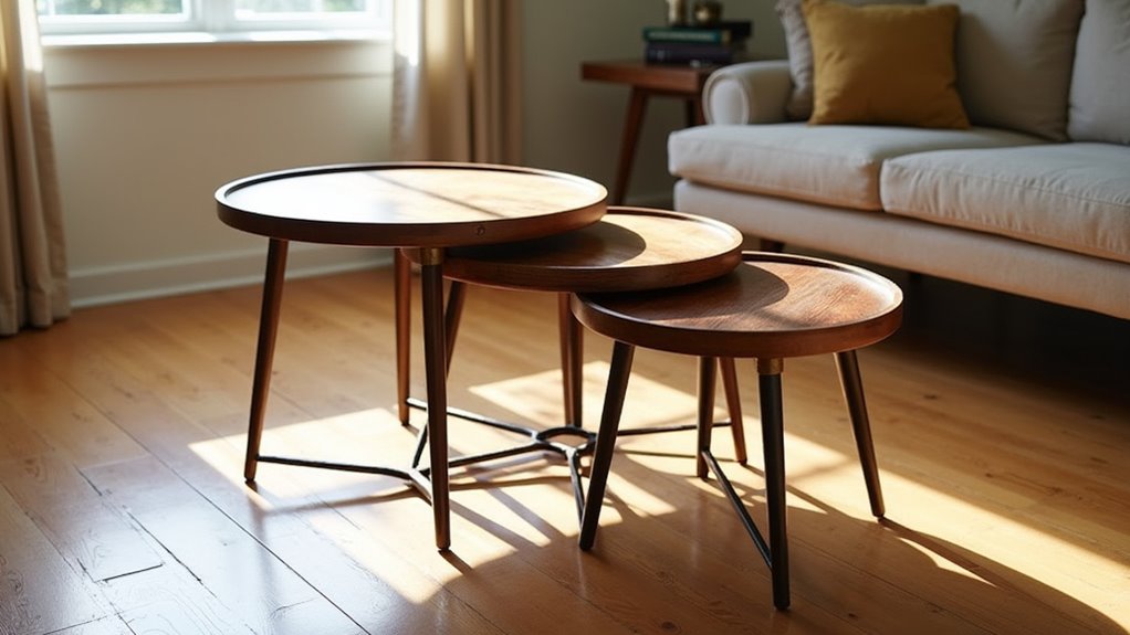 rustic nesting coffee tables