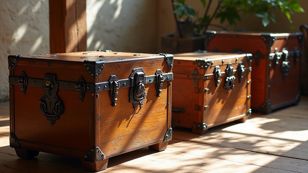 rustic pine coffee trunk