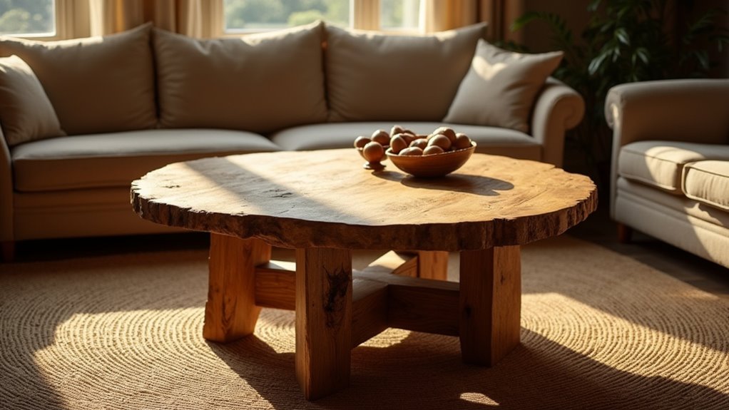 rustic solid oak tables