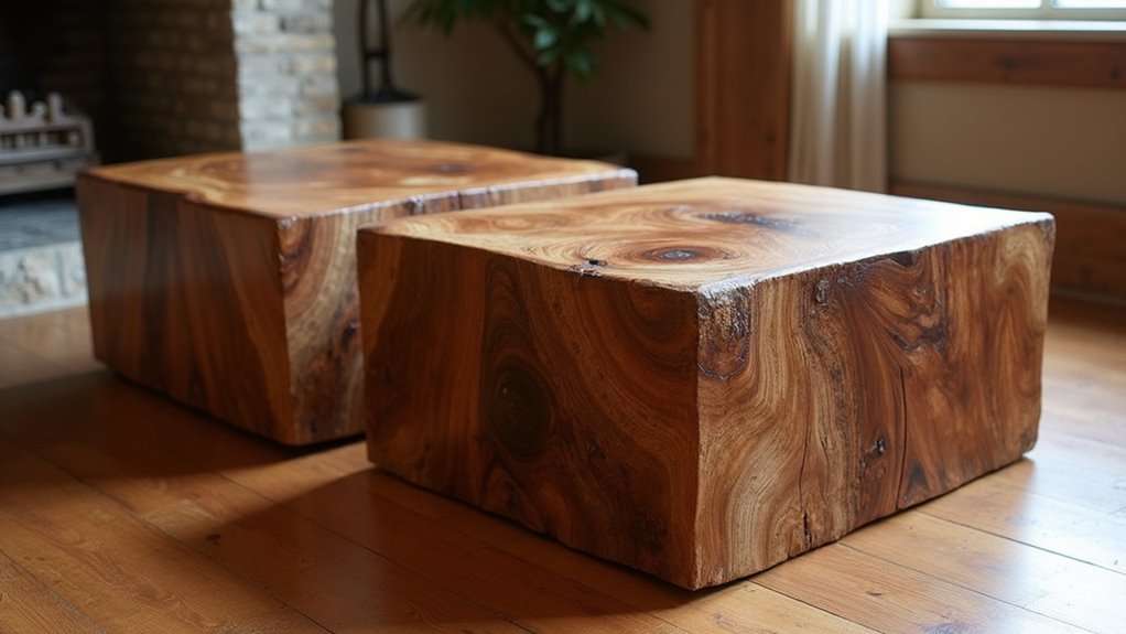 rustic solid wood tables