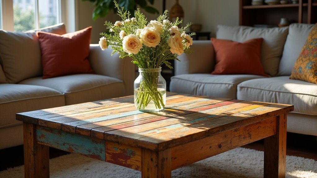 rustic vintage coffee table