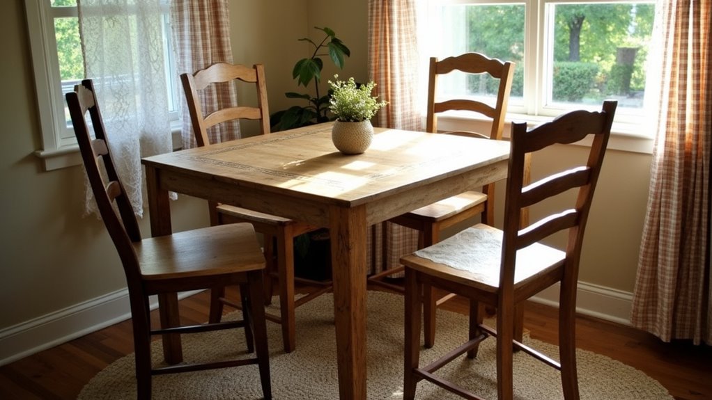 rustic vintage dining elegance