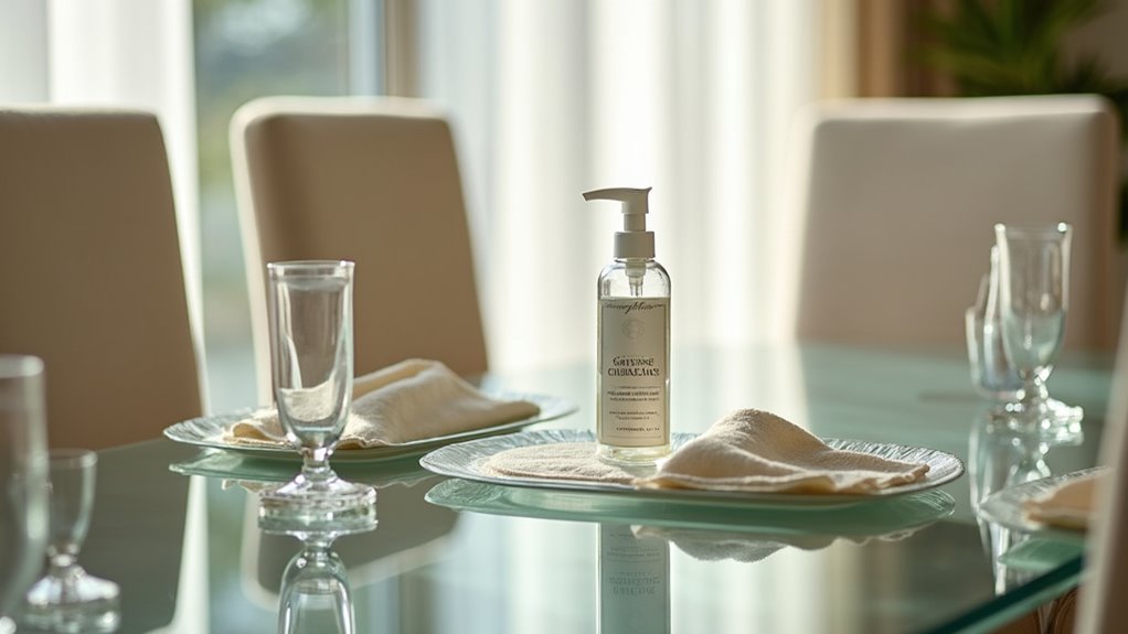 safe glass table maintenance