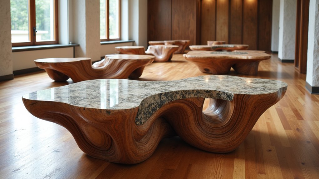 sculptural artistic coffee tables