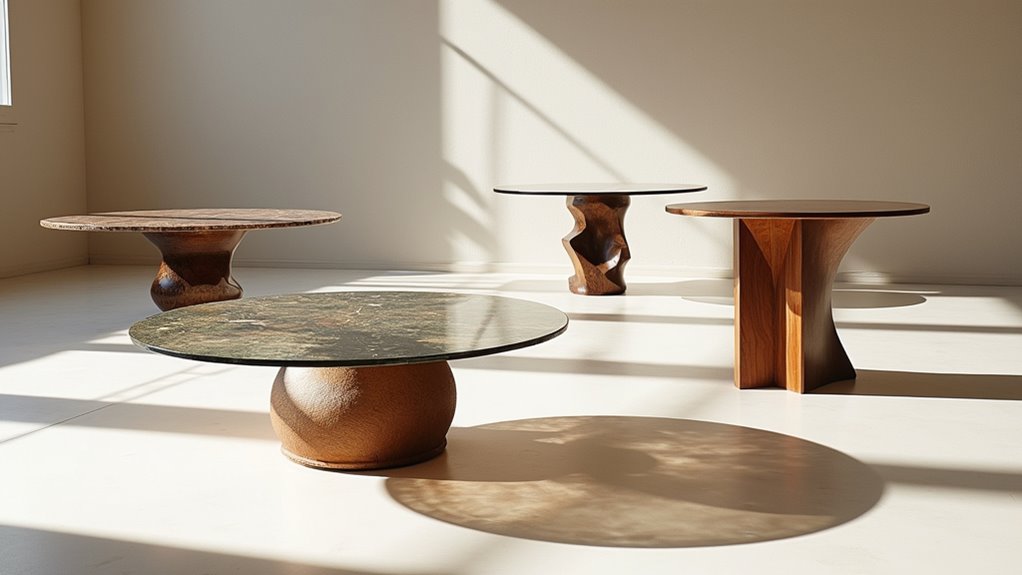sculptural functional coffee tables