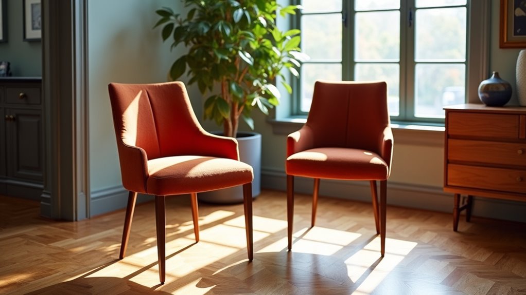 sculptural mid century dining chair