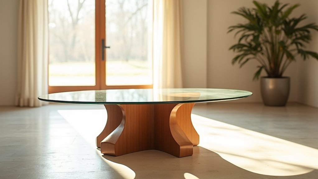 sculptural minimalist coffee table