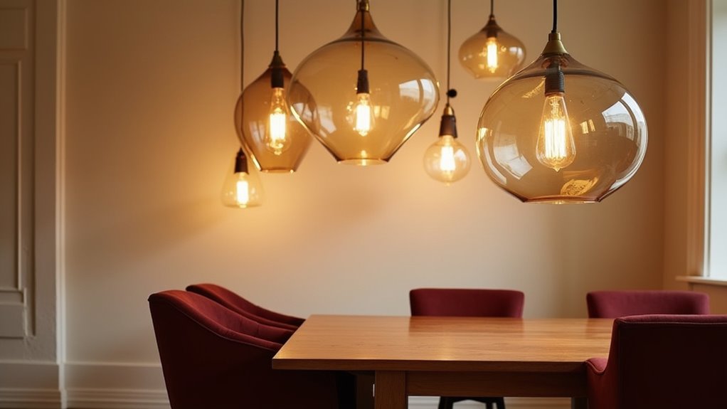 sculptural statement lighting anchors