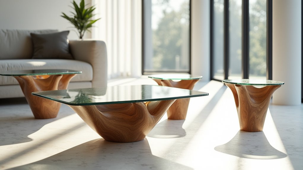 sculptural tables artful functionality