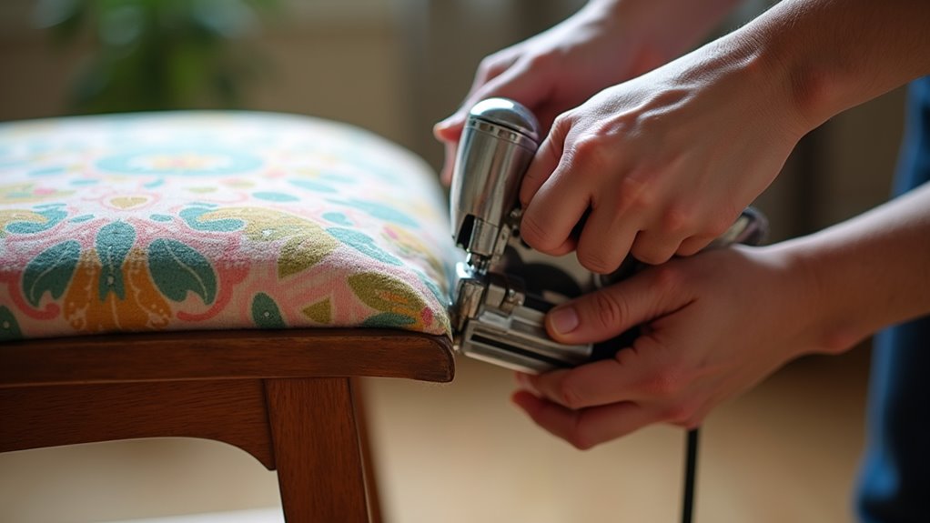 securely attach chair cushion