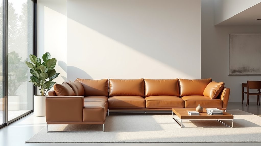 sleek comfortable low profile sofas