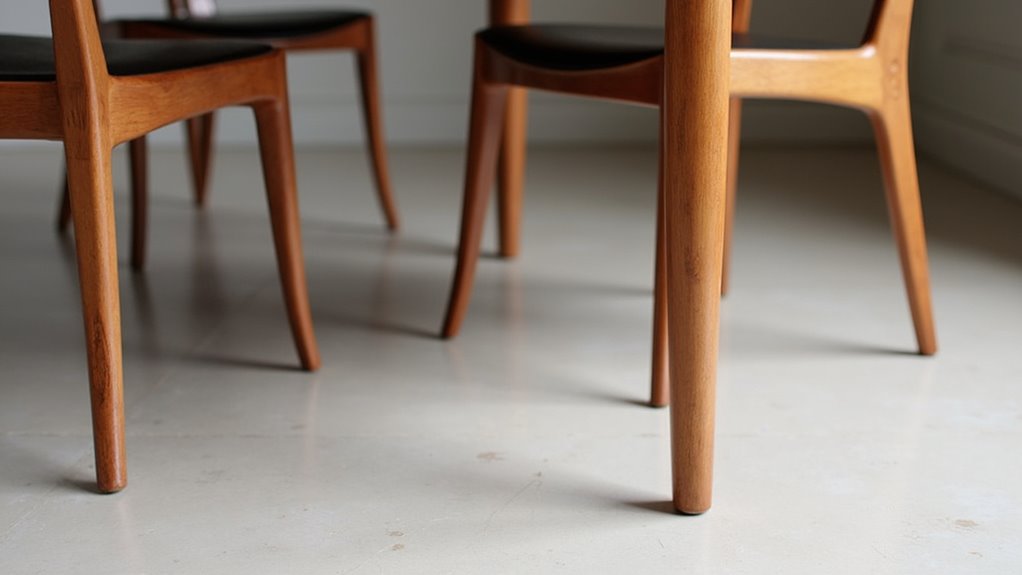 sleek elegant tapered legs