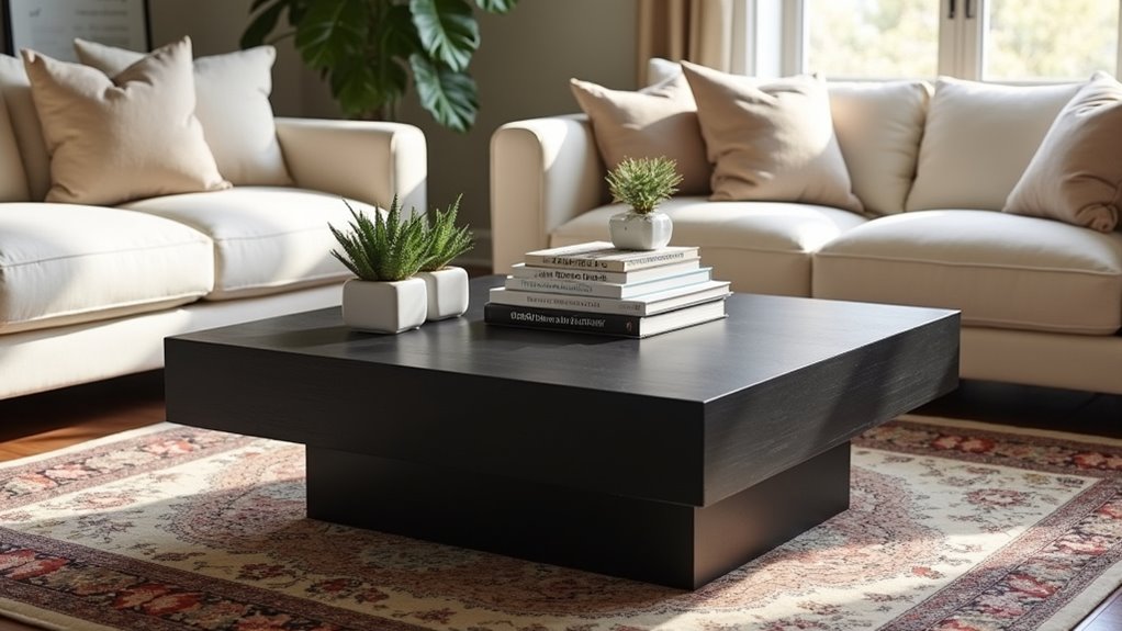 sleek functional coffee table