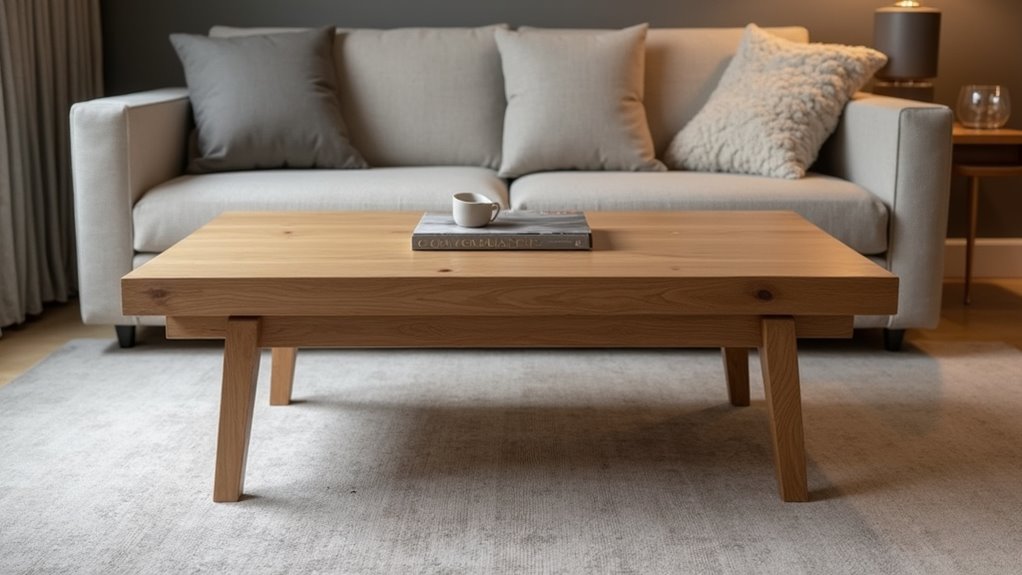 sleek functional oak design