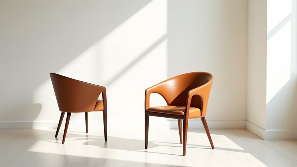 sleek minimalist dining chair