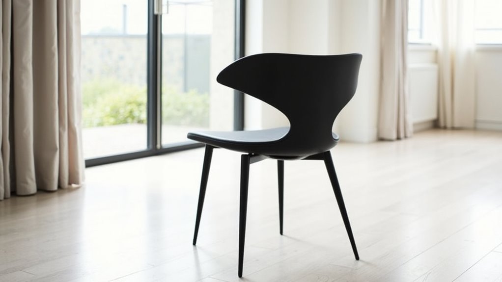 sleek minimalist dining chairs