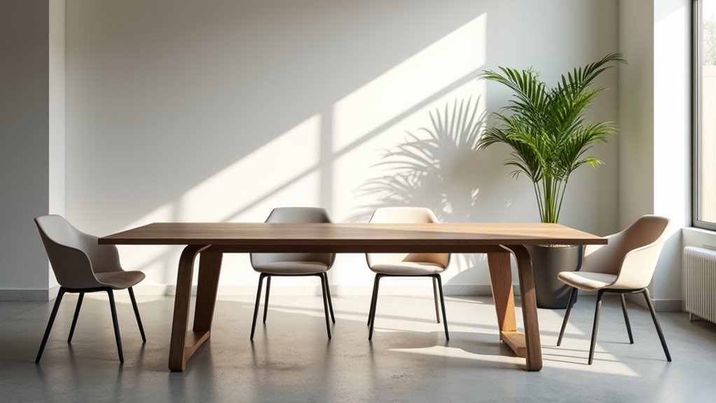 sleek minimalist quick ship tables