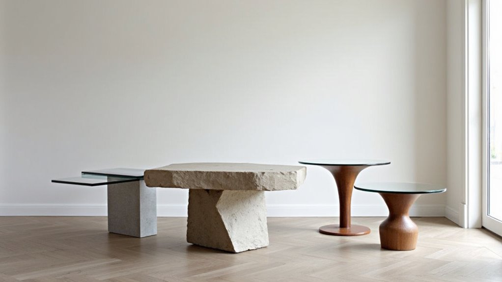 sleek modern minimalist centerpiece