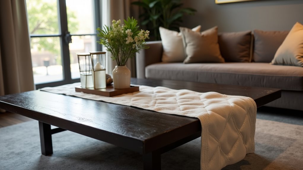 sleek modern table runners