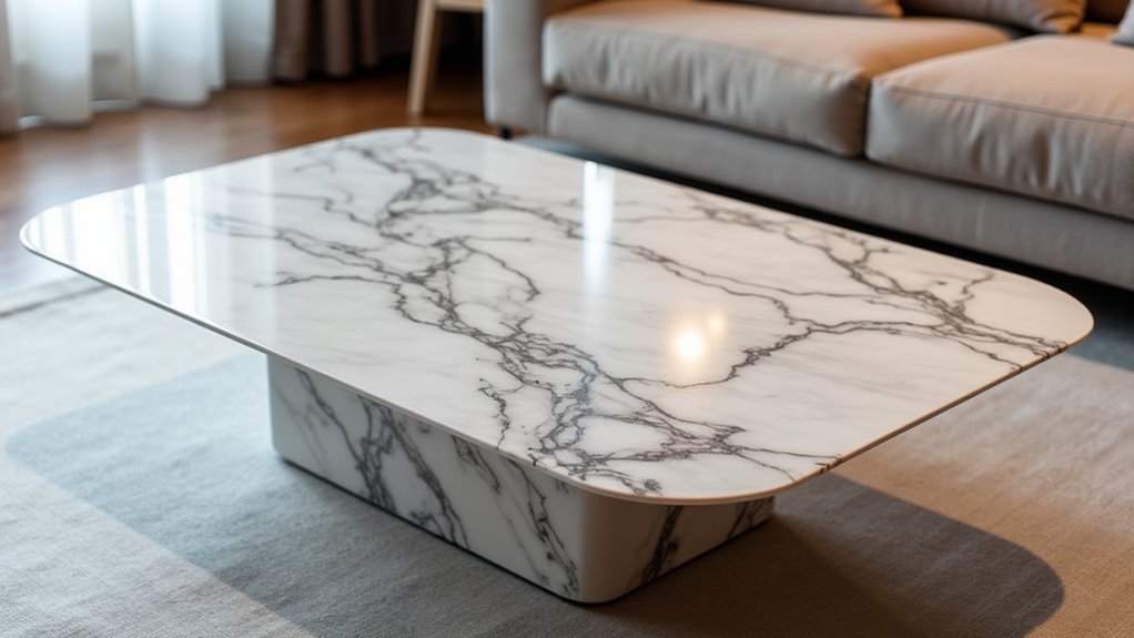 sleek versatile marble tables