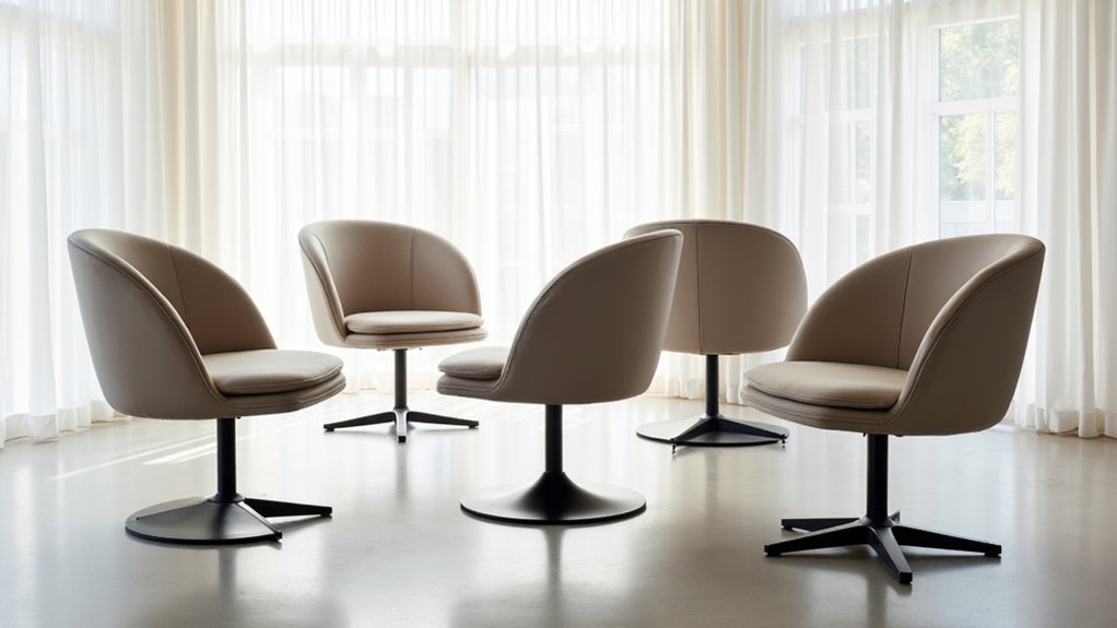 sleek versatile swivel chairs