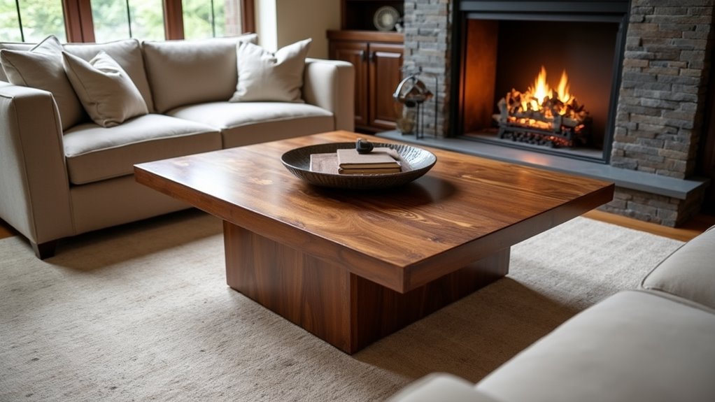 solid wood cocktail table