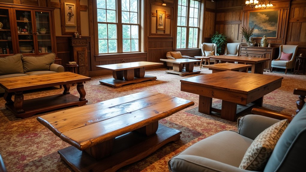 solid wood coffee tables