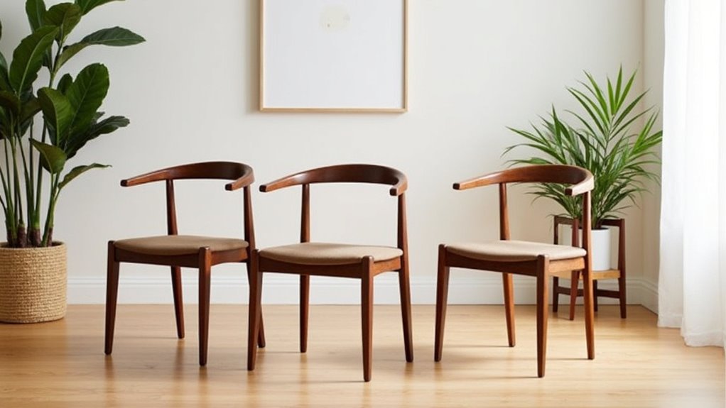 sophisticated mid century dining chair