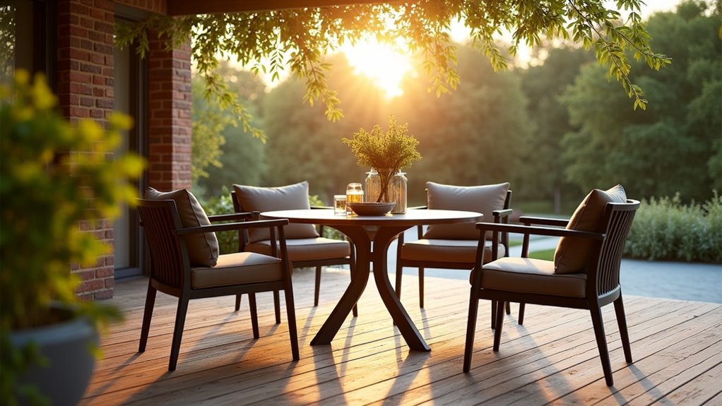 sophisticated minimalist outdoor chair