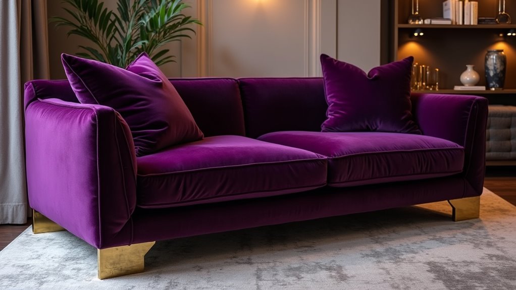 sophisticated modern tuxedo sofa