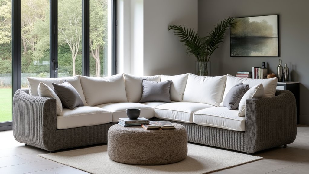 sophisticated outdoor corner sofa