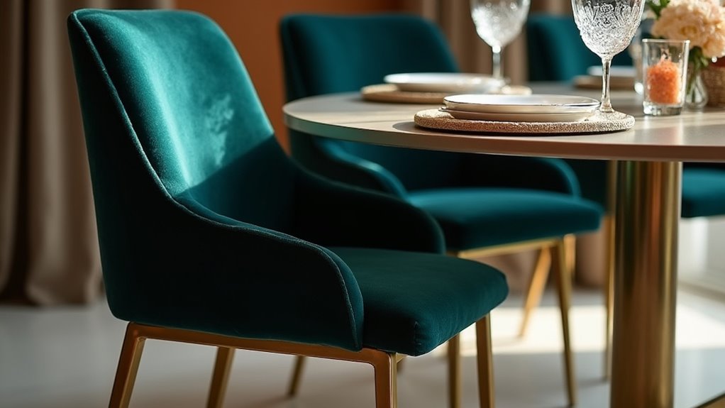 sophisticated velvet side chair