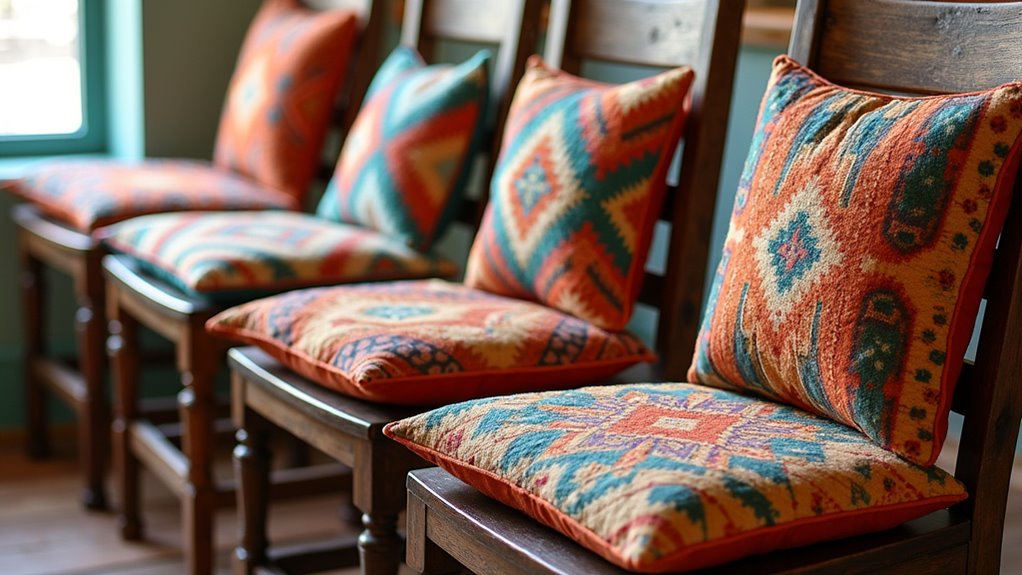 southwestern reversible dining pads