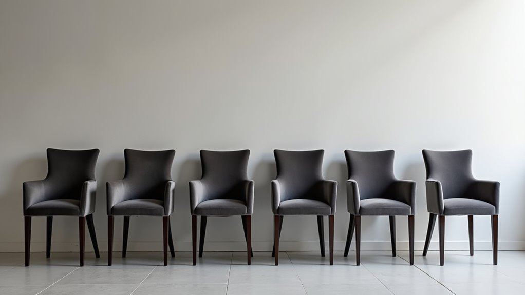 space efficient armless dining chairs