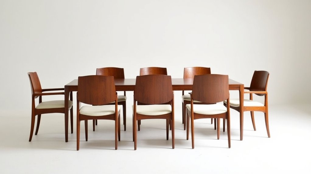 stunning teak wood chairs