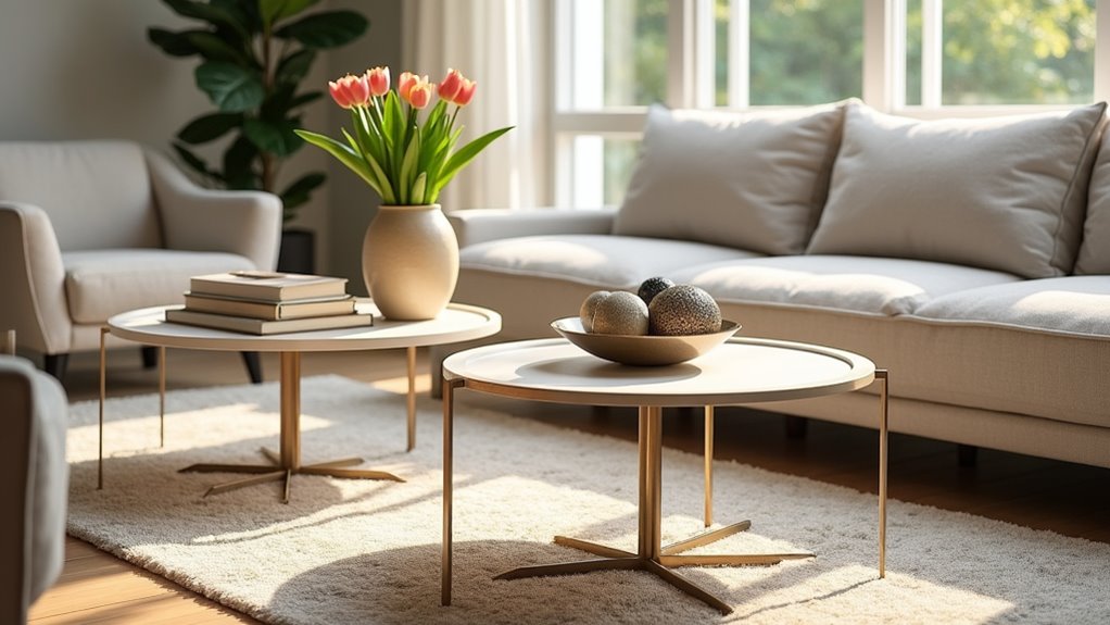 styling round coffee tables