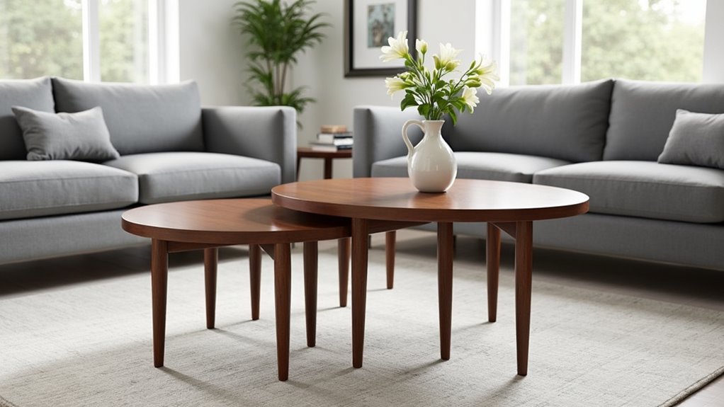 stylish asymmetrical coffee table