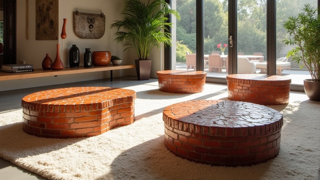 stylish brick coffee tables