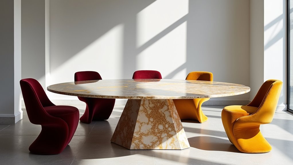 stylish chairs enhance dining