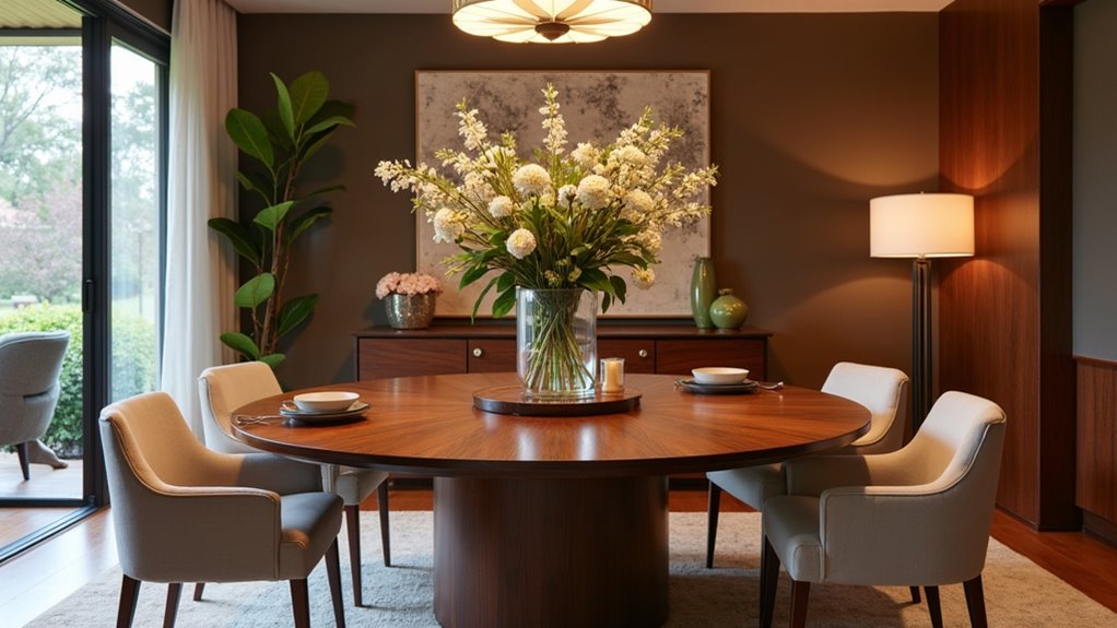 stylish circular dining tables