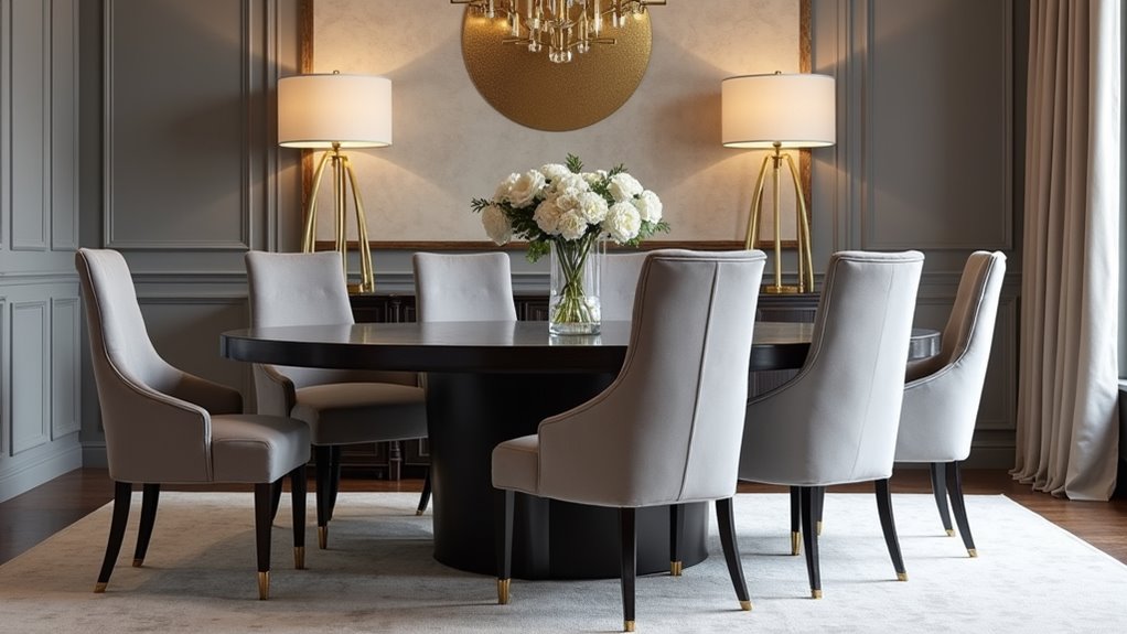 stylish comfortable retro dining