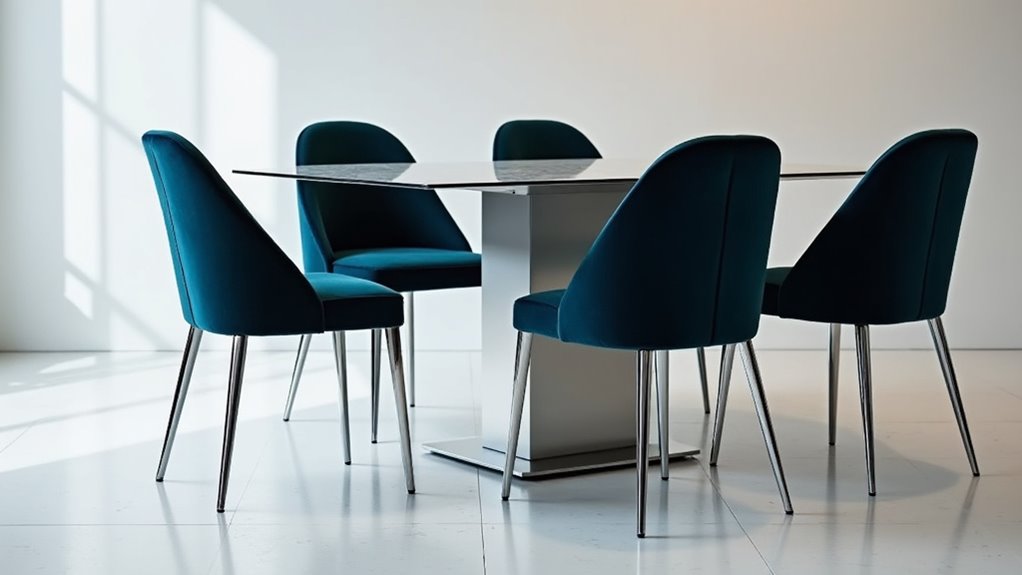 stylish comfortable velvet chairs