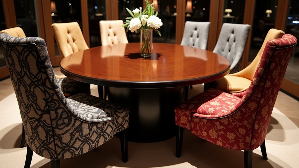 stylish curved chair covers