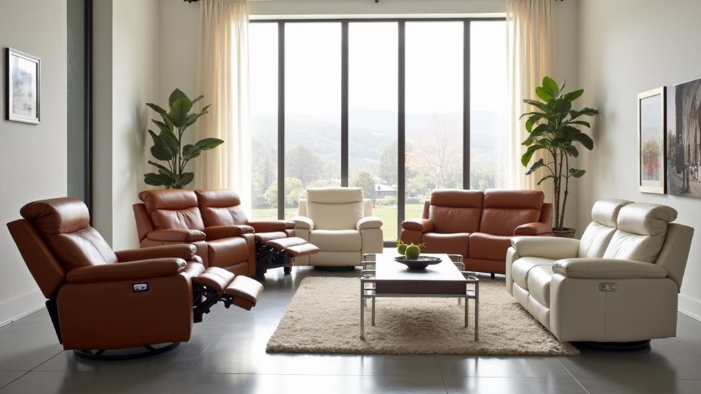 stylish ergonomic reclining sofas