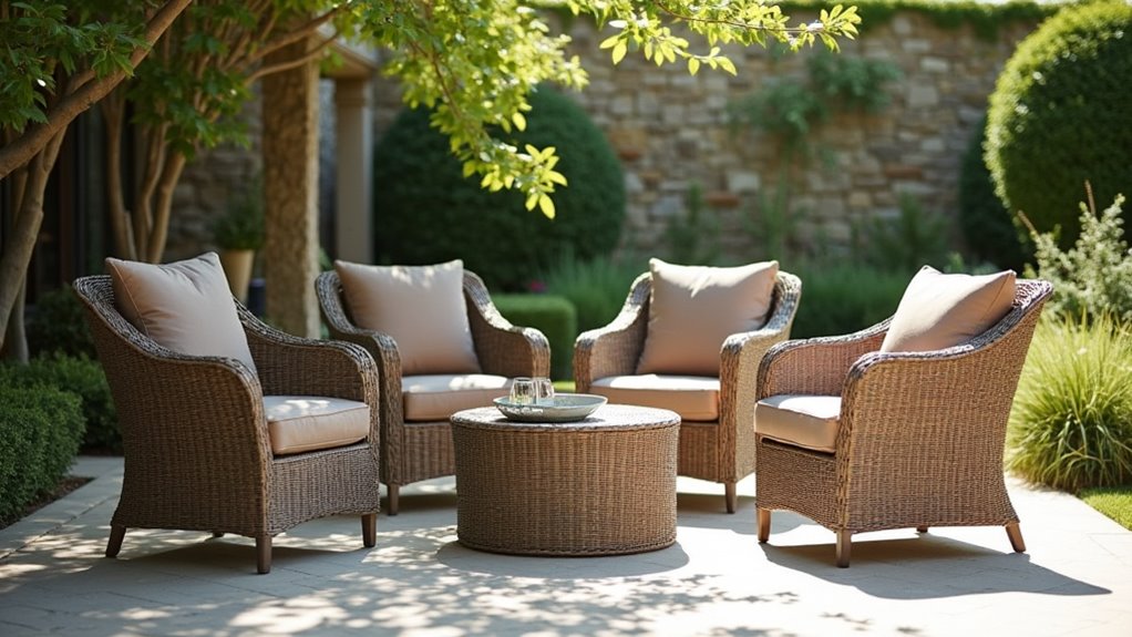 stylish ergonomic wicker chairs