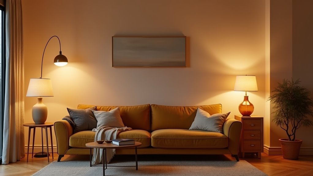 stylish family room lighting