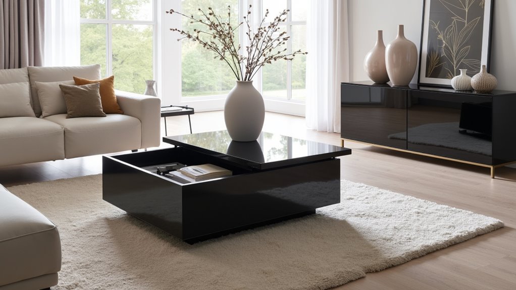 stylish functional lift top table