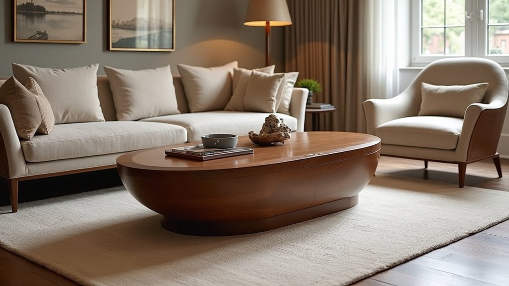 stylish functional mid century coffee table