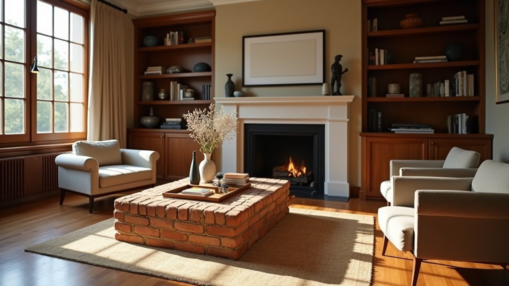 stylish glass and brick