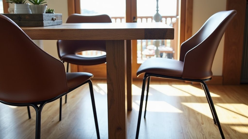 stylish leather dining chair